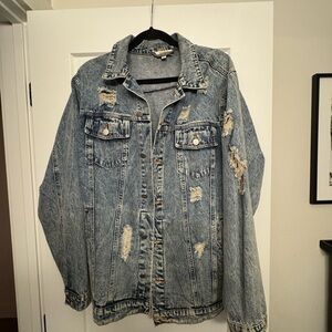 Distressed Denim Jacket